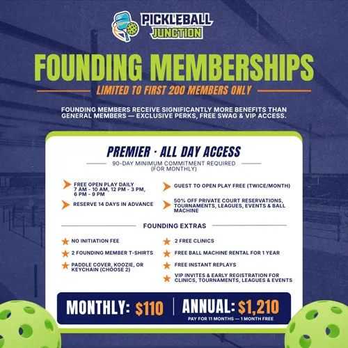 Founding Membership Premier All Day Access plan: monthly $110 or annual $1,210